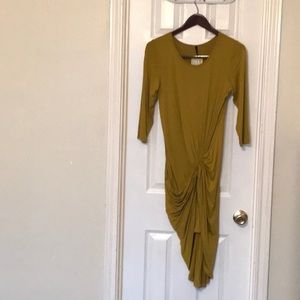 Mustard Hi Lo Dress